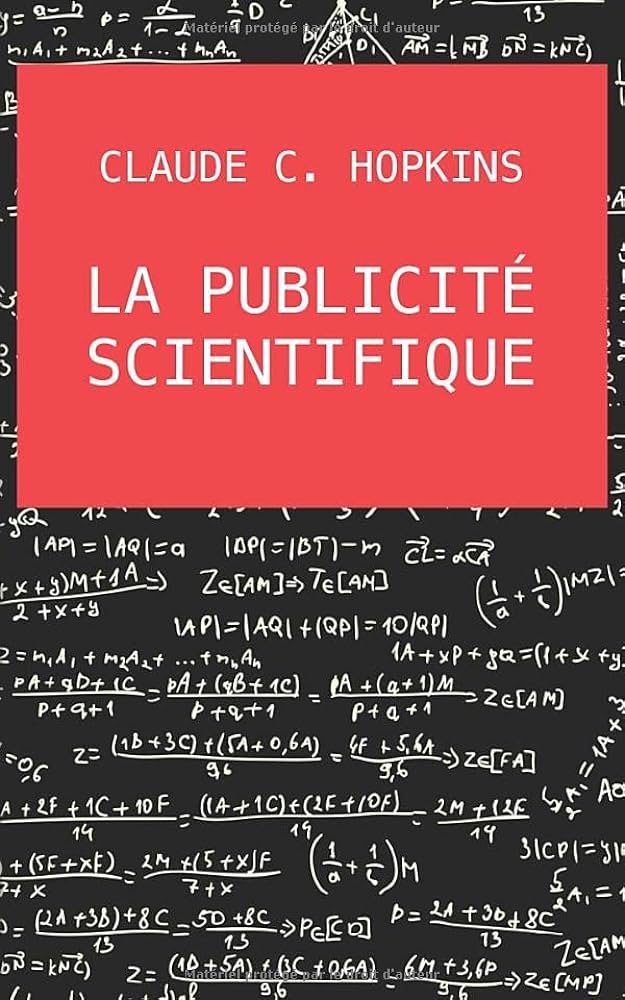 Couverture du livre "La Publicité Scientifique" - Claude Hopkins